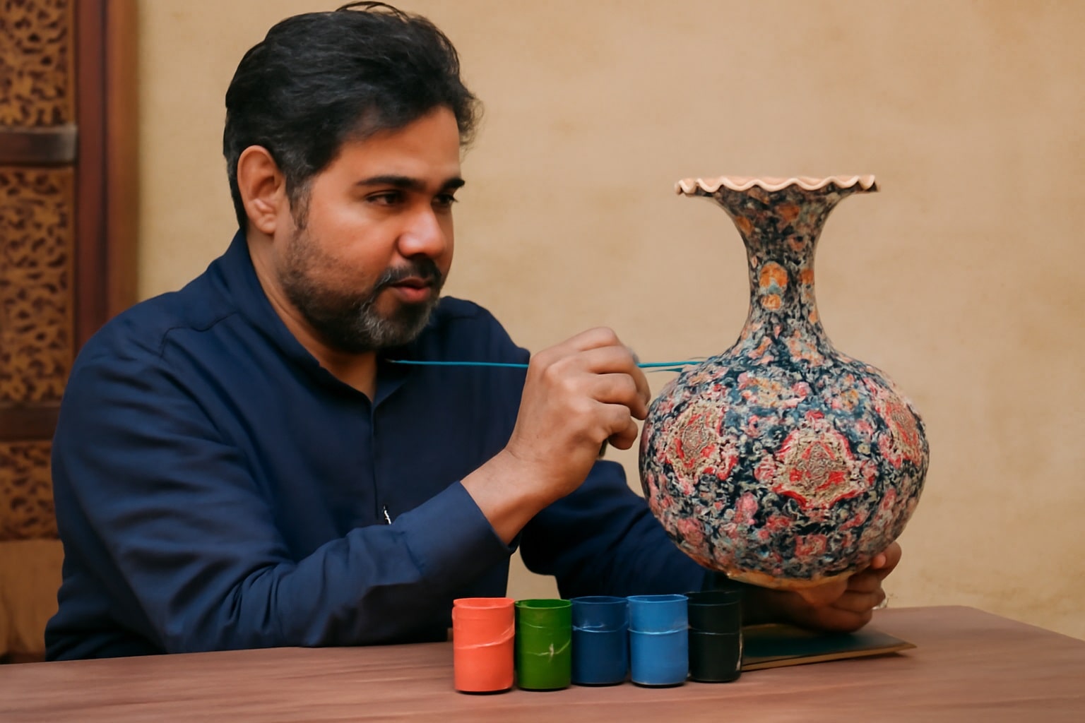 میناکاری روی سفال | parnoun