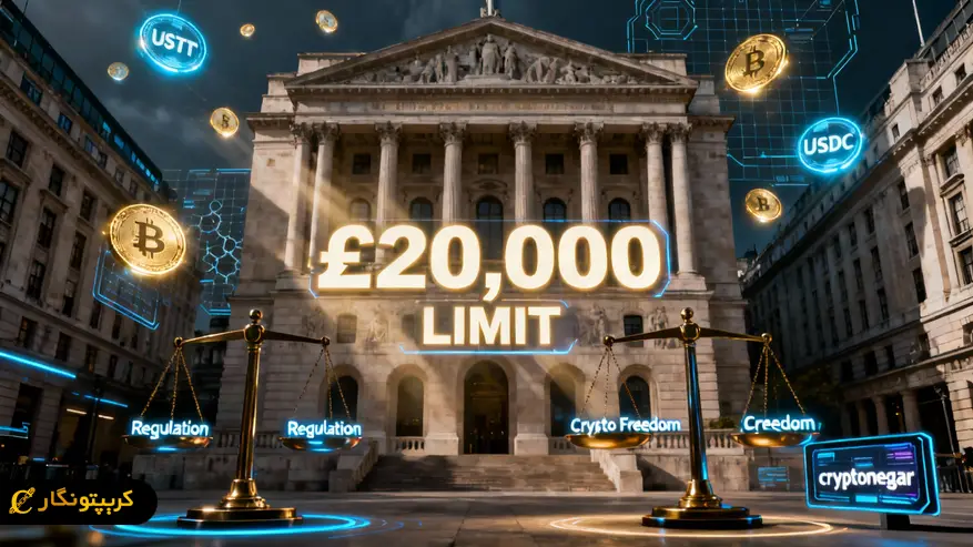 سقف استیبل کوین انگلیس؛ محدودیت تازه برای کاربران کریپتو title image of blog